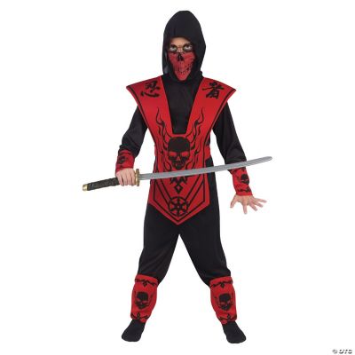 Featured Image for Red & Black Skull Ninja Child Costume