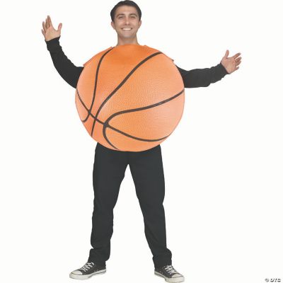 Adult Hoops Basketball Sport Ball Polyester Tunic Costume - One Size