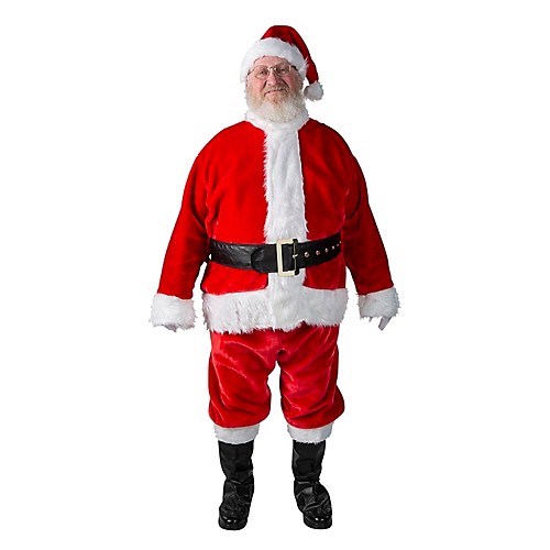 Featured Image for Men’s Plus Size Premium Plush Red Santa Suit