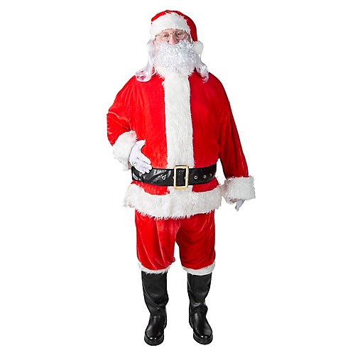 Featured Image for Men’s Plus Size Santa Suit Complete Velour