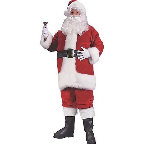 Featured Image for Men’s Plus Size Premium Plush Red Santa Suit