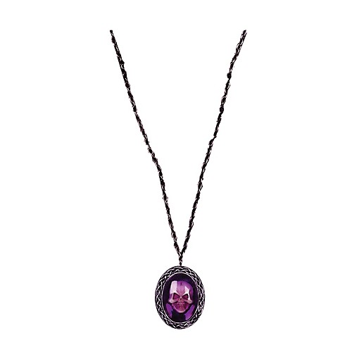Featured Image for Necklace Gothic Skull Purple