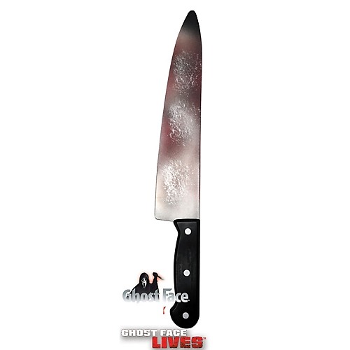 Featured Image for 15″ Scream Ghost Face Bloody Butcher Knife