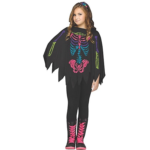 Featured Image for Child’s Rainbow Skeleton Poncho