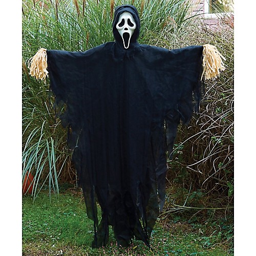 Featured Image for 5′ Ghost Face Prop Scarecrow