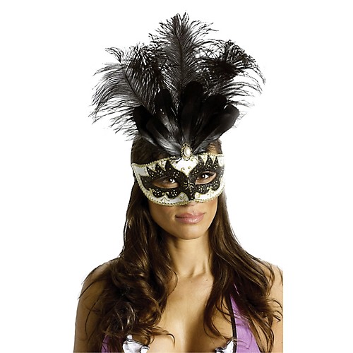 Featured Image for Women’s Big Feather Carnival Mask