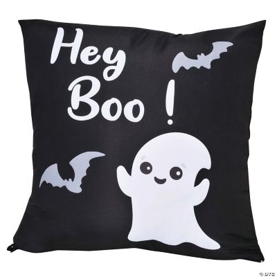 Hey Boo Pillow Cover Halloween Décor