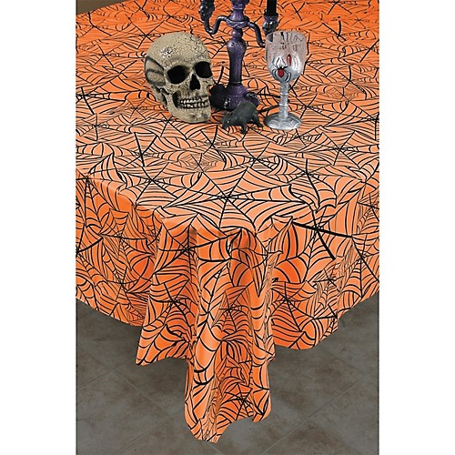 Featured Image for Halloween Cobweb Tablecloth