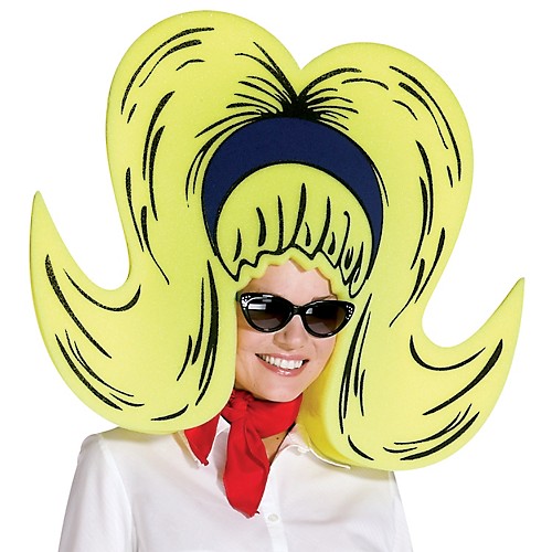 Featured Image for Yellow Bouffant Foam Wig Giant