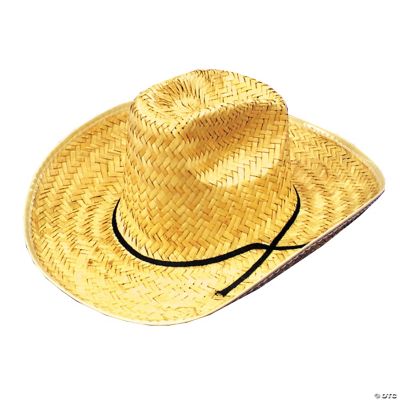 Adult's Straw Cowboy Hat