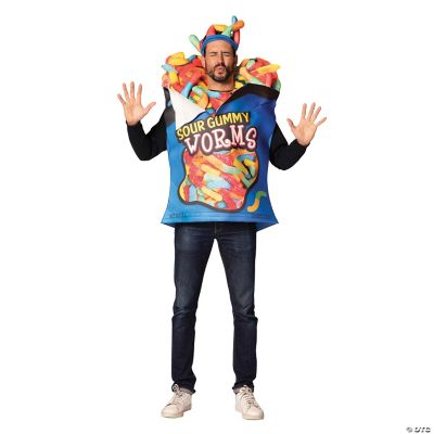 Featured Image for Sour Gummy Worms Adult Costume