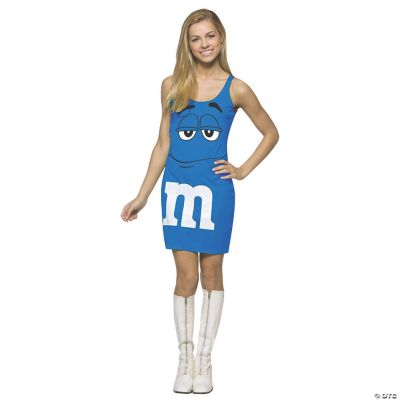 Teen Girl's Blue M&M's® Tank Dress Costume - Standard | Oriental Trading