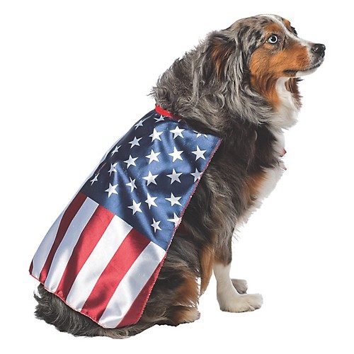Featured Image for USA Flag Cape Dog Costume