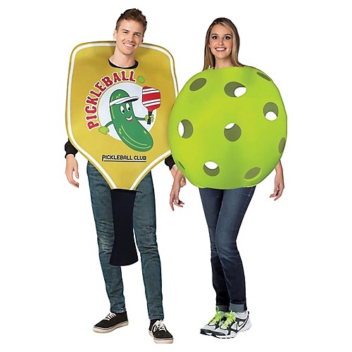 Featured Image for Pickle Ball Paddle/Ball Couple Costume – Adult