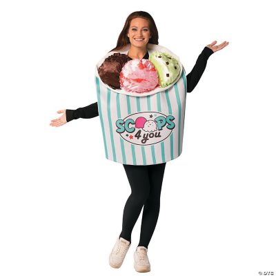 Adult's Ice Cream Scoops Container Costume