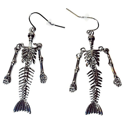 Featured Image for Skeletal Mermaid Earrings