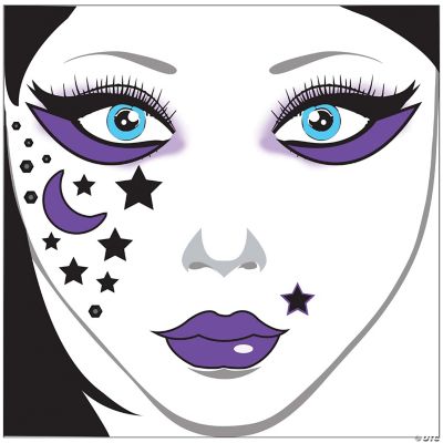 Featured Image for Face Decal Moon Stars