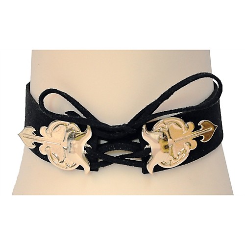 Featured Image for Suede Choker W/Gold Metal Trim