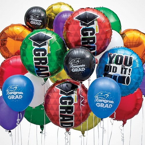 Graduation Party Ideas Supplies Oriental Trading - Balloon Decoration Ideas For Graduation
