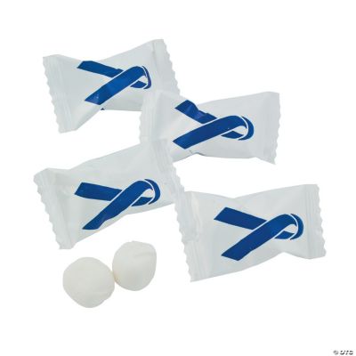 500 Small Dark Blue Ribbon Stickers - Fundraising For A Cause
