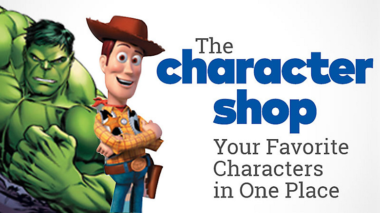 The Character Shop. Your favorite characters in one place.