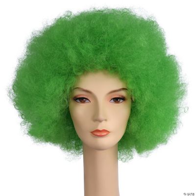 Deluxe Afro Wig, Green - Discontinued