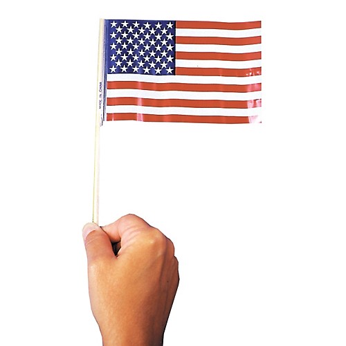 Featured Image for 4″ Plastic USA Flag – Pack of 72
