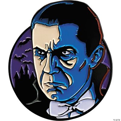 1 1/2" Dracula™ Bela Lugosi Dracula Character Face FullColor Enamel