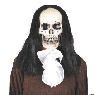 Antagonisme Adelaide Skyldfølelse Goth Skull Deluxe Adult Mask with Hair | Oriental Trading