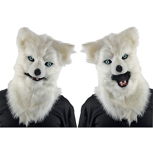 Featured Image for Animated Animal White Wolf Mask