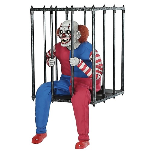 Featured Image for Animated Caged Clown Walk Around Costume