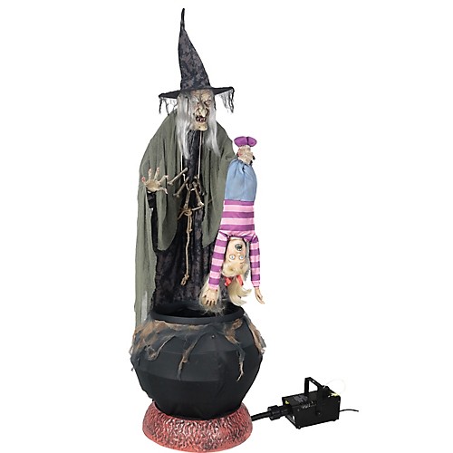 Featured Image for Animated Stew Brew Witch with Kid Prop with Fog Machine