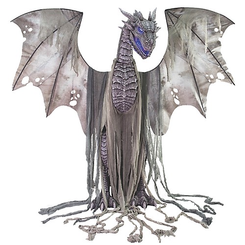 Featured Image for 7′ Winter Dragon Animated Prop