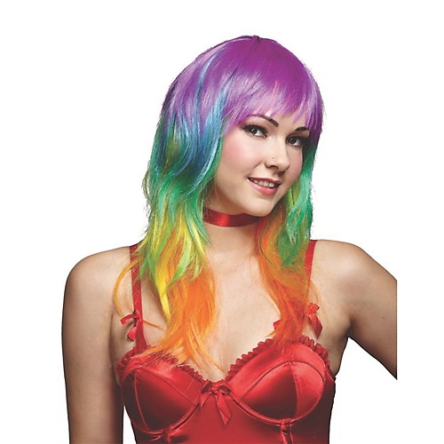 Featured Image for Rainbow Multicolor Wig