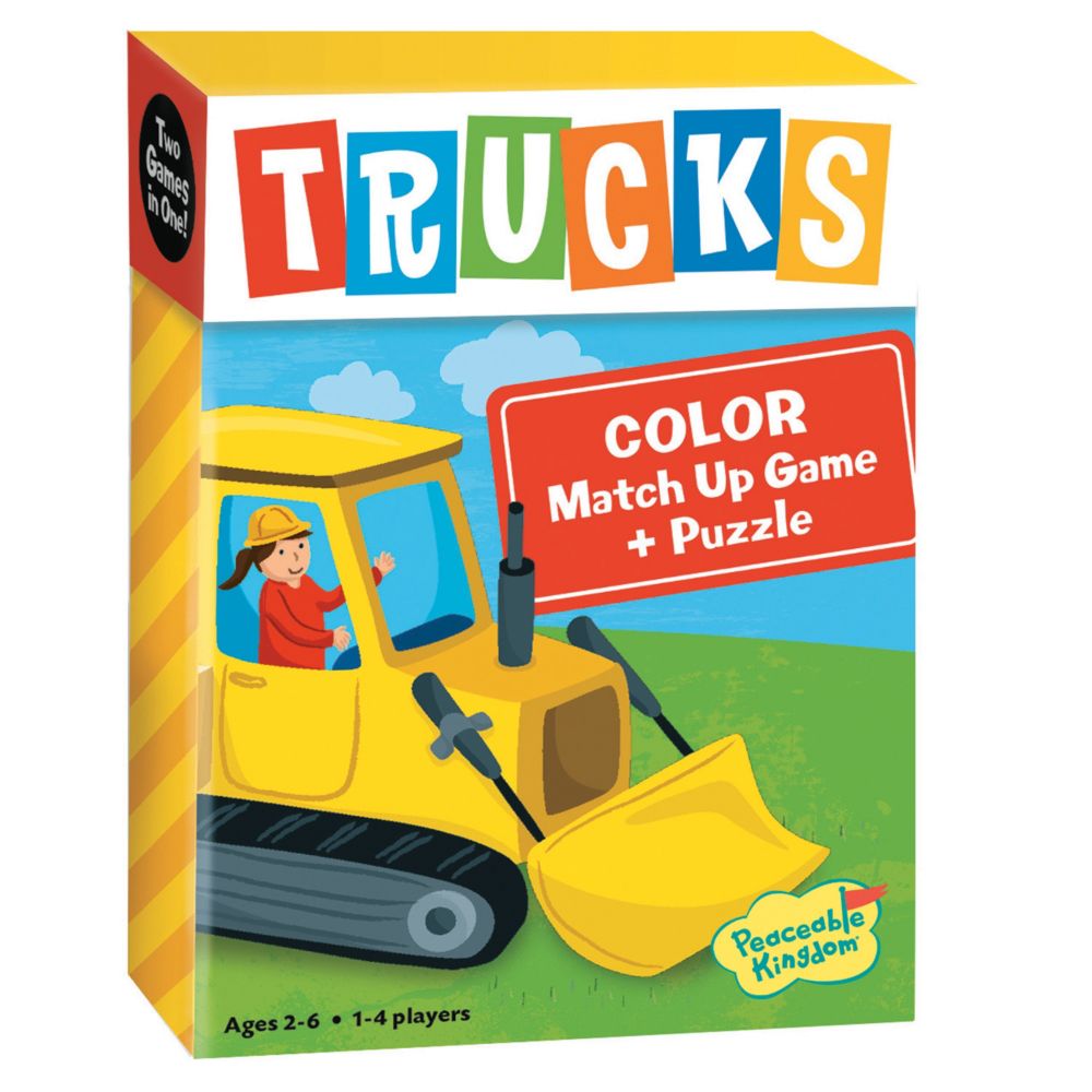 Trucks Color Match Up Game From MindWare
