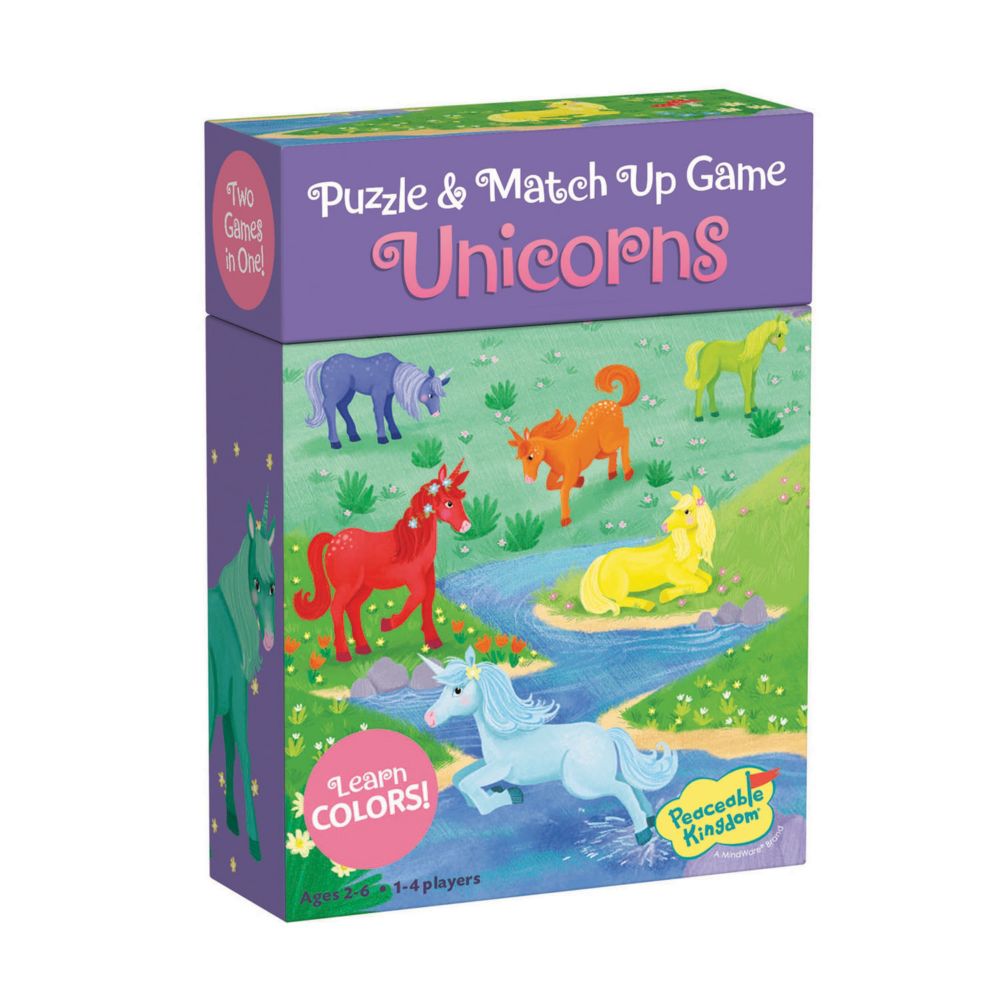 Match Ups Puzzle Game: Unicorns From MindWare