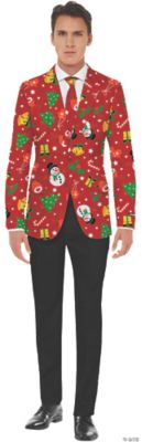 Featured Image for Men’s Red Icon Christmas Jacket & Tie