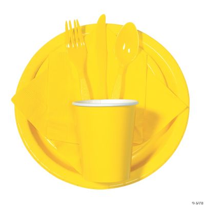 Bulk Lemon Yellow Plastic Spoons 50 Ct. Party Supplies 50 Pieces