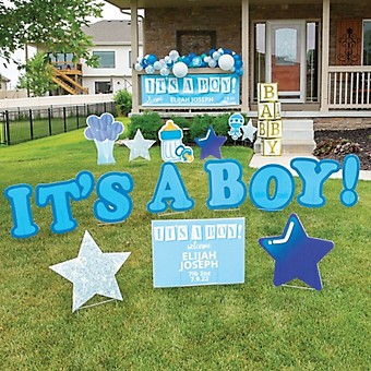Baby Shower Yard Lawn Sign Outdoor Garden Party Decor Sign With Metal Stakes 