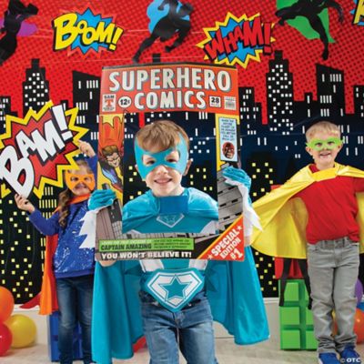 DC Superhero Stickers Party Favors Pack Boys Girls Kids ~ Plus de 350 autocollants  Super Hero (16 feuilles d'autocollants) avec Wonder Woman, Batman, Batgirl,  Superman et Supergirl (Superhero Party S 
