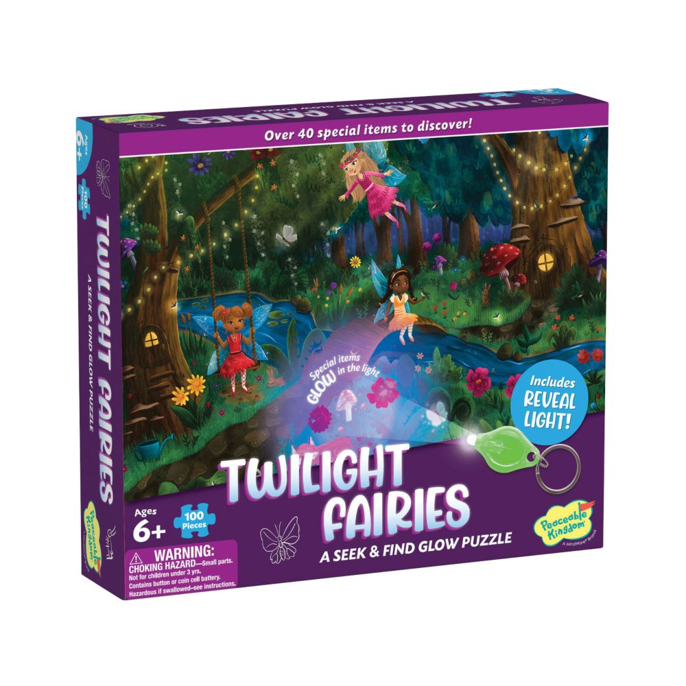 Twilight Fairies Seek and Find Glow Puzzle From MindWare