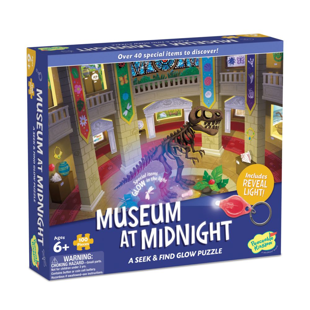 Museum at Midnight Seek and Find Glow Puzzle From MindWare