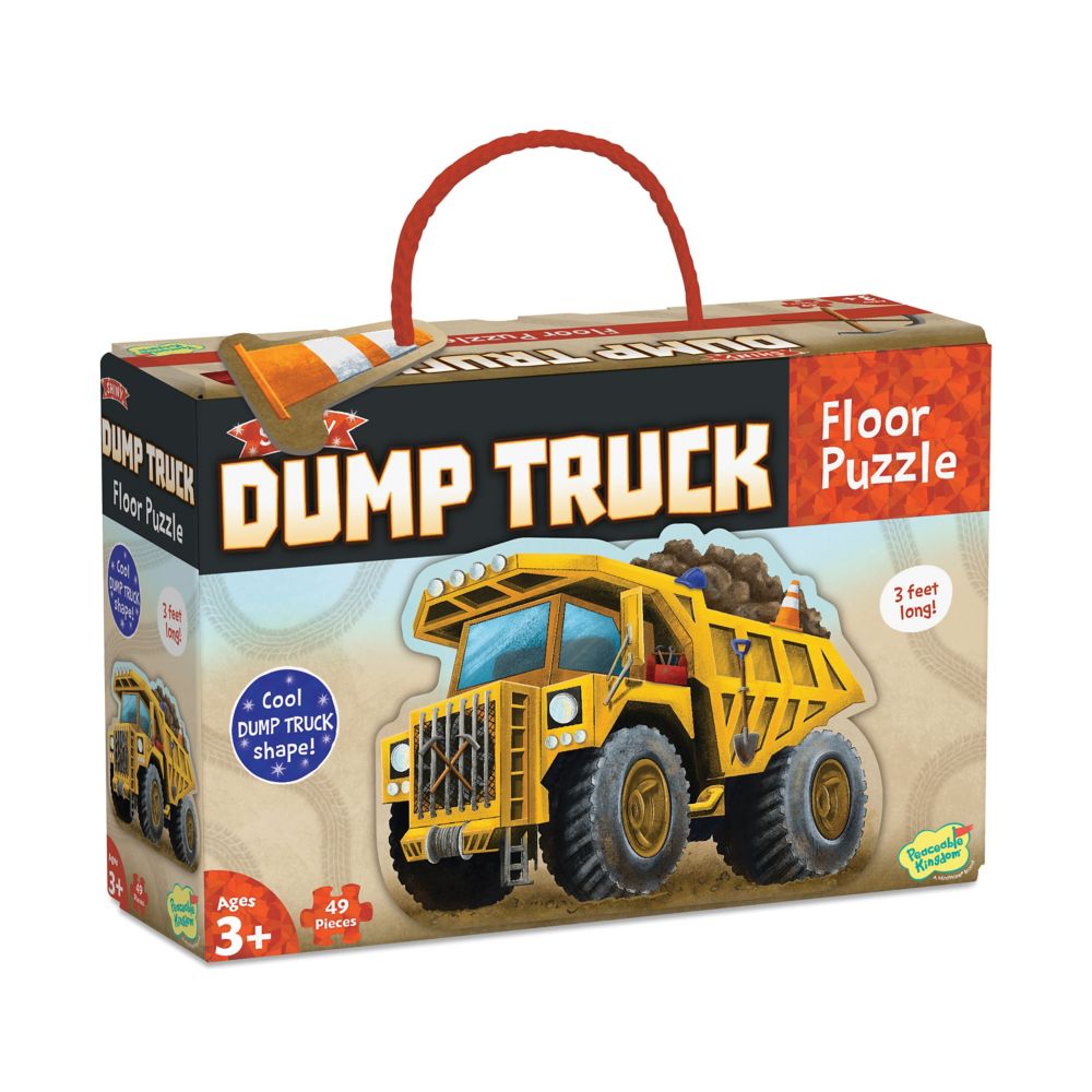 Shiny Dump Truck Floor Puzzle From MindWare