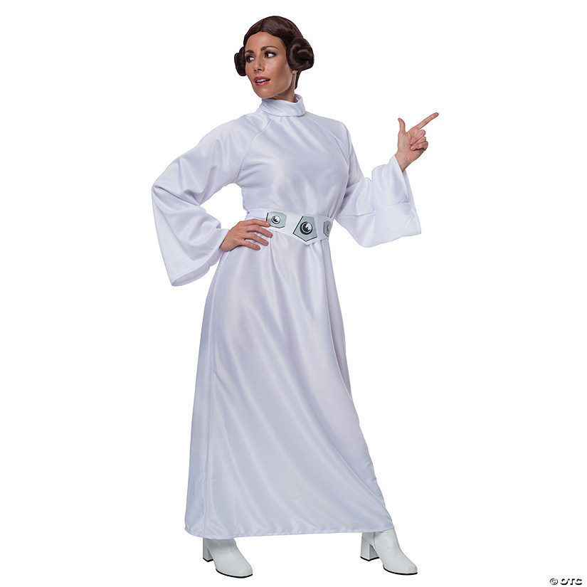 a Wig Includes a Dress with a Hood and a Belt Costumes USA Star Wars Princess Leia Costume for Girls 