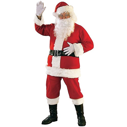 Featured Image for Men’s Plus Size Flannel Santa Suit