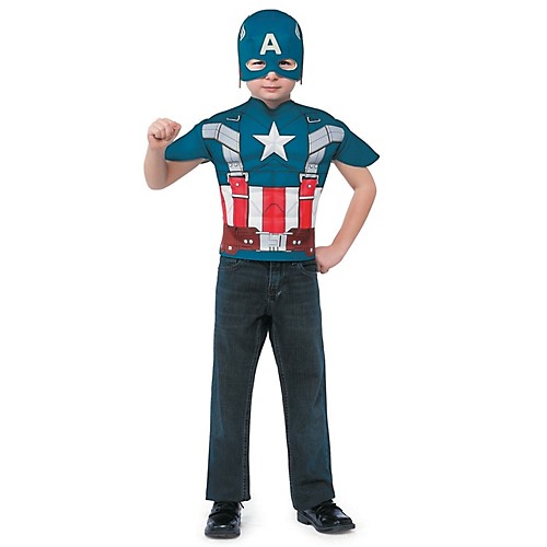 Featured Image for Captain America T-Shirt & Mask Set