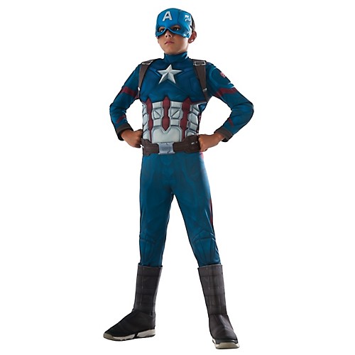 Featured Image for Boy’s Deluxe Muscle Captain America Costume