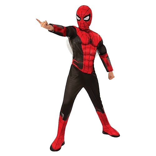 Featured Image for Boy’s Deluxe Spiderman Costume – Red & Black
