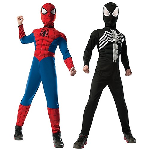 Featured Image for Boy’s 2 in 1 Reversible Muscle Chest Spider-Man Costume
