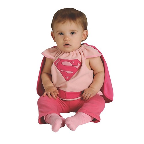 Featured Image for Pink Supergirl Bib with Cape Costume